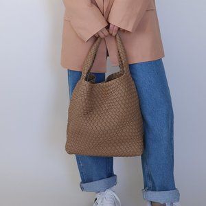 Melie Bianco Johanna Vegan Leather Braided Bag